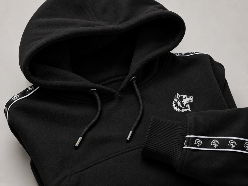 SOFT HOOD PZ BLACK WHITE — LOBO