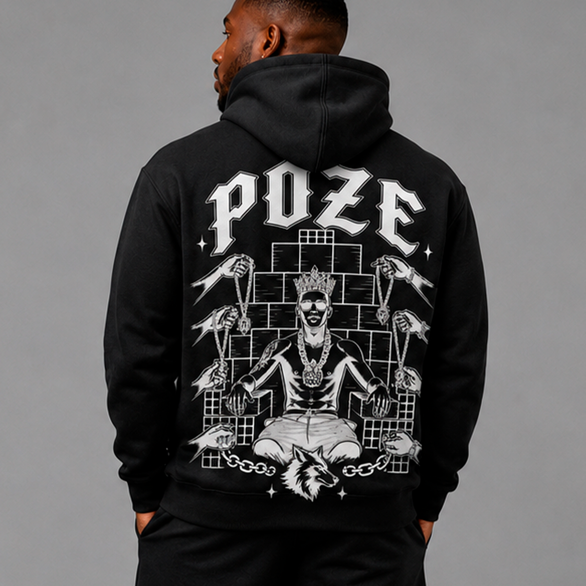 MOLETOM ESTAMPA PZ — LOBO