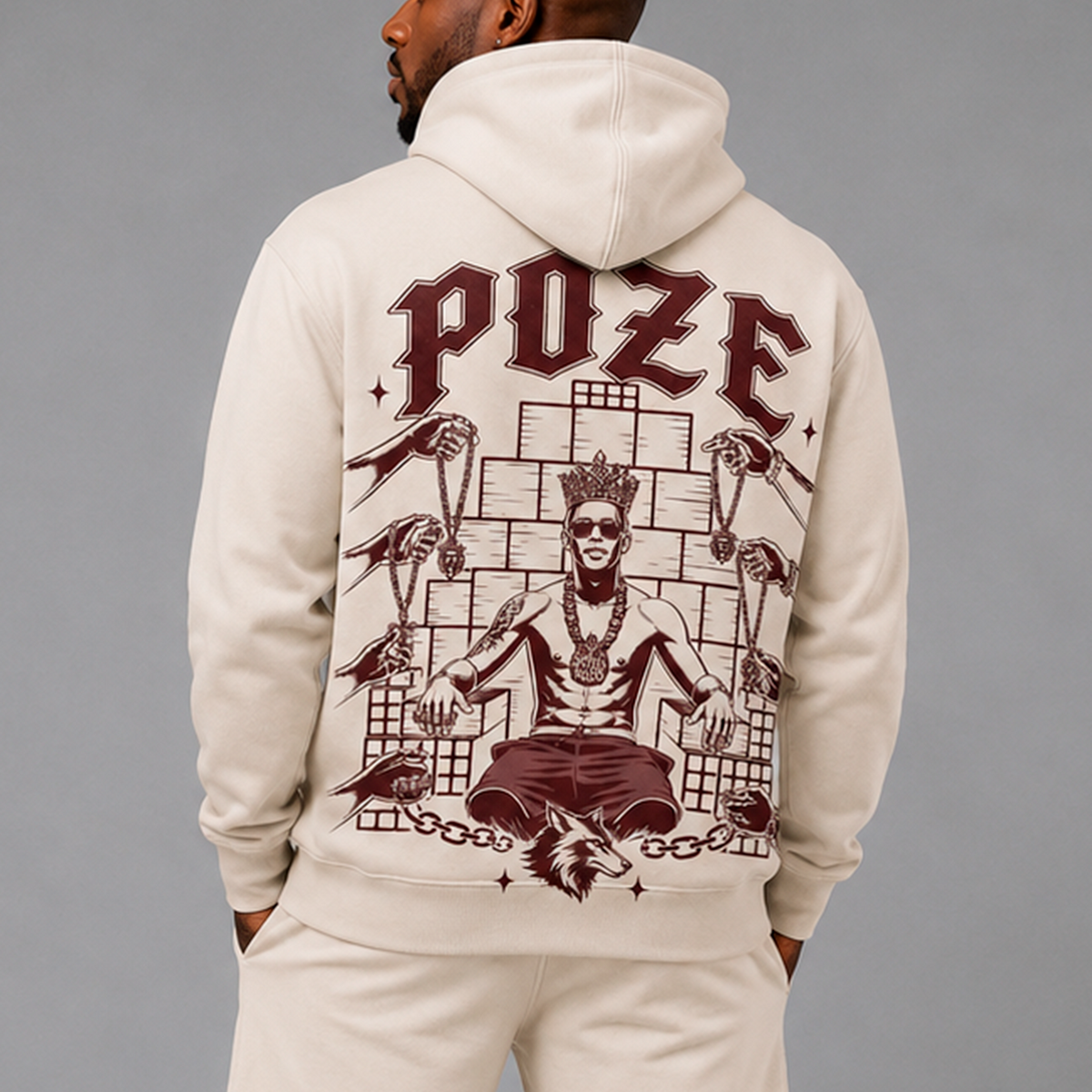 MOLETOM ESTAMPA PZ — LOBO
