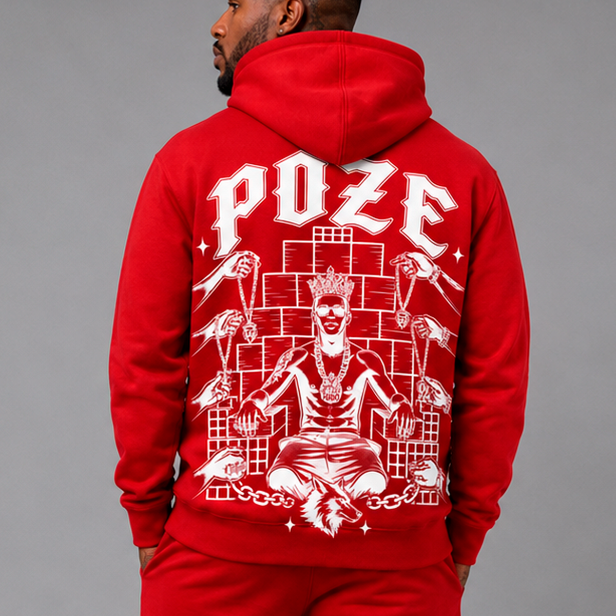 MOLETOM ESTAMPA PZ — LOBO